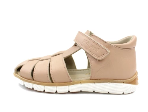 Pom Pom sandal rose med velcro